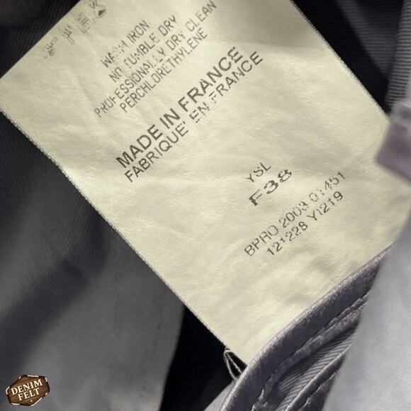 Tom Ford for YVES SAINT LAURENT 2004 (YSL) Runway Jacket Lilac/Grey Size F38 - Picture 16 of 16